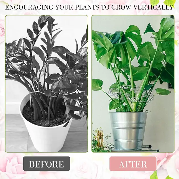 Support pour plantes en forme de Monstera