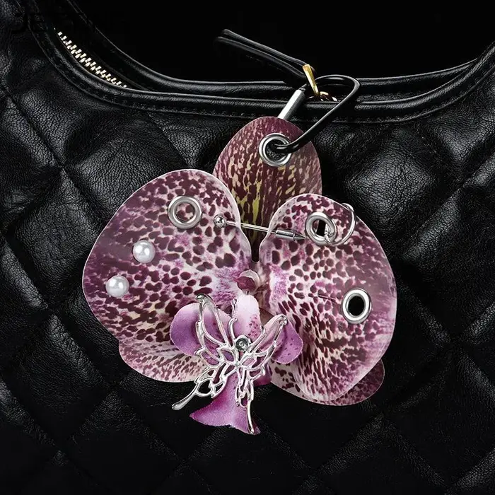 Porte-clés orchidée Lily Phalaenopsis exquis
