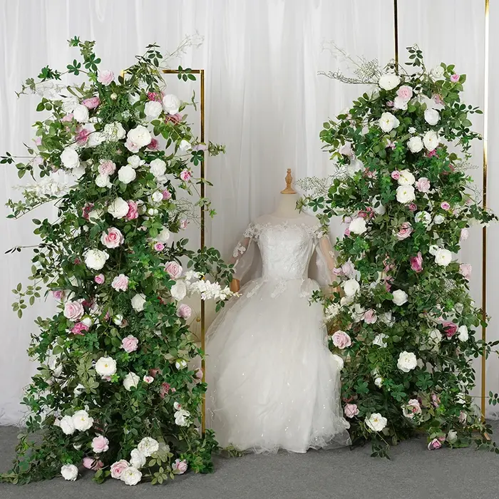 A7794 chemin de rangée de fleurs pour toile de fond de mariage
