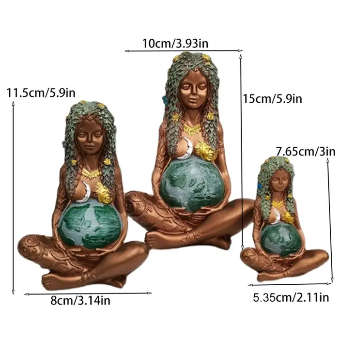 Gaia-Figurine de la Terre Mère Enceinte