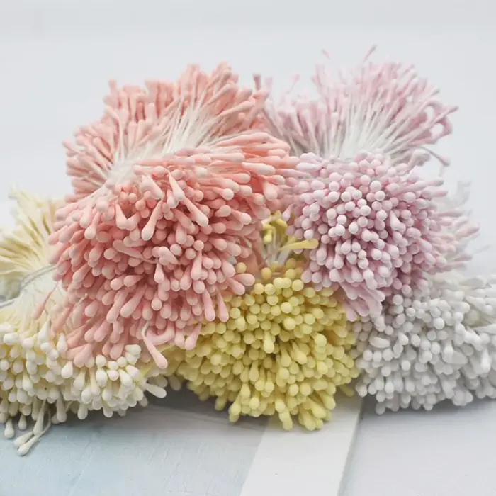 400 pièces 2mm Mini fleur étamine Pistil mariage à la main fleurs artificielles