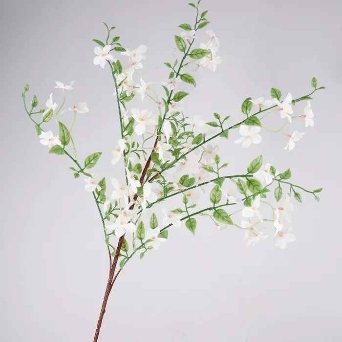 6 pièces de 92 cm, branche de fleur d'osmanthus artificielle en soie, parfumée, rose, pour décoratio