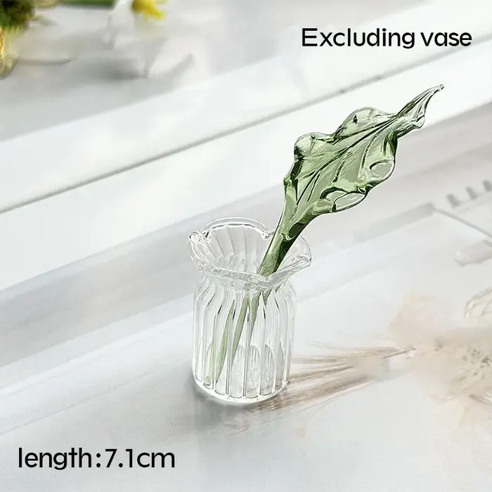 Ornement en verre de tulipe, Bouquet de fleurs simulées, série de guérison, la vie de la petite amie est mille fois, printemps et lumineux