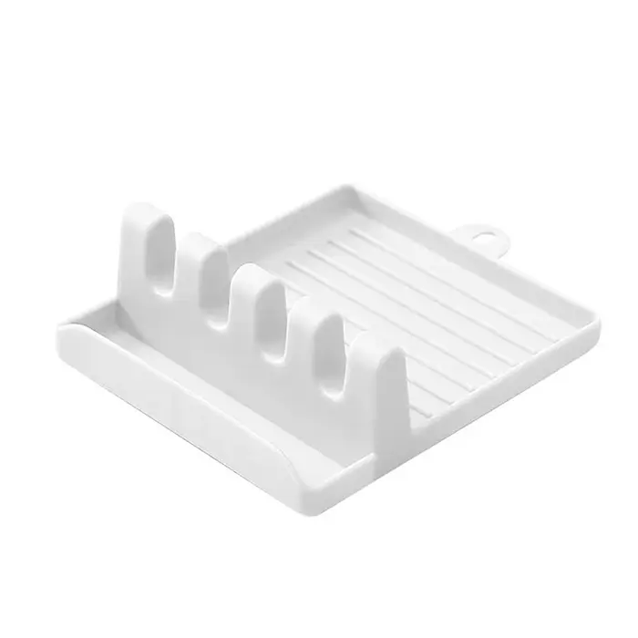 1Pcspatule support Pot couvercle support étagères comptoir pelle cuillère étagère soupe cuillère Pad