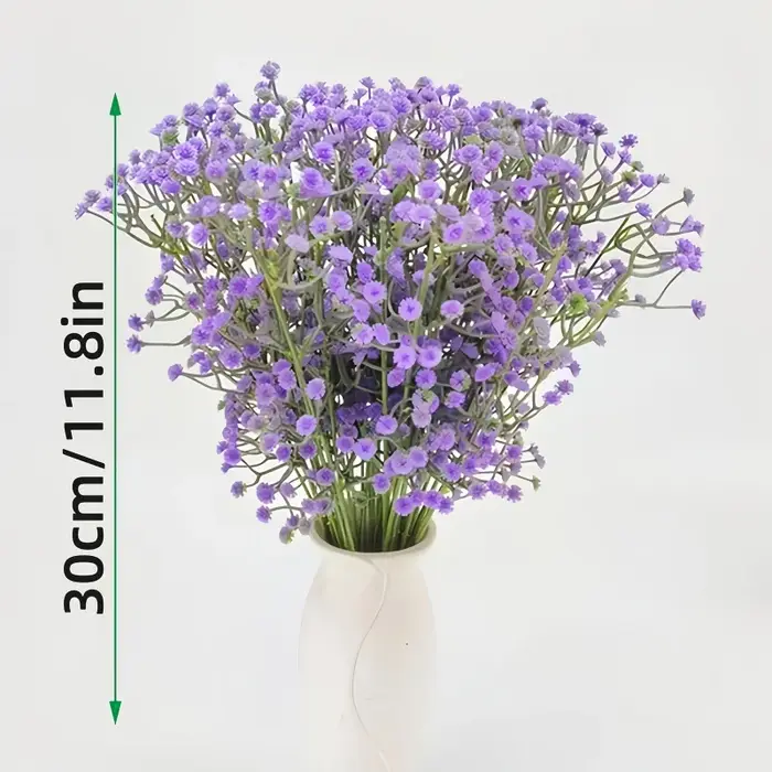 Bouquet de gypsophile artificielle - Fleurs artificielles lilas violettes