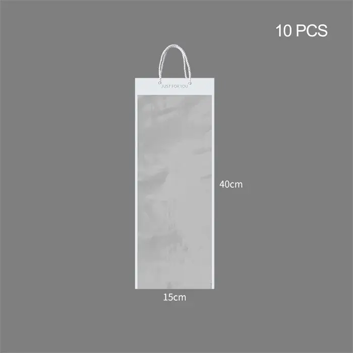 【F】10 pièces de boîtes d'emballage transparentes pour fleurs, sacs pour bouquets de fleurs, sacs de 