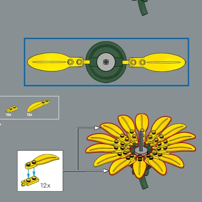 Blocs de construction en forme de bouquet de tournesols, compatibles avec Legoed, modèle de fleurs artificielles, décoration de la maison, plante de bureau, cadeaux à assembler
