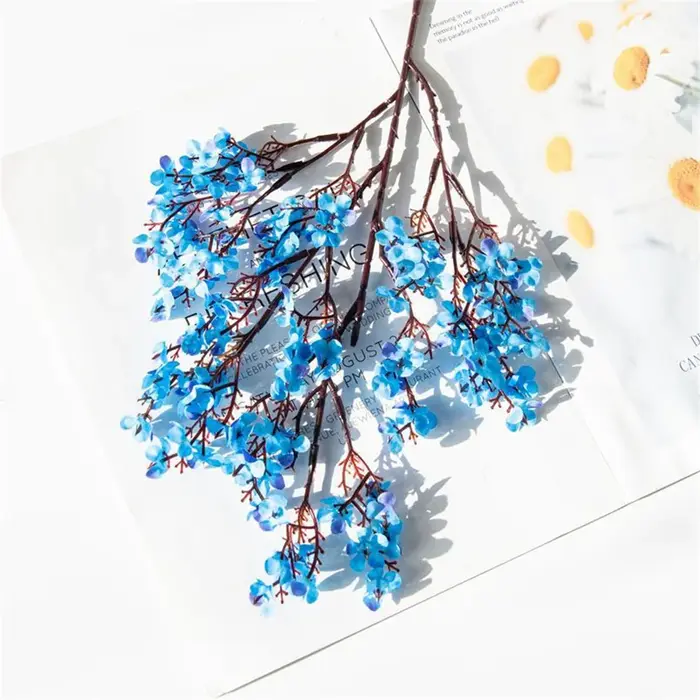 Fleurs artificielles souffle de bébé fleurs de cerisier gypsophile fausses fleurs branche mariage dé