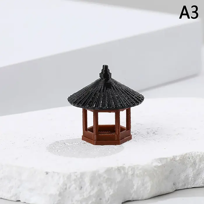 Mini statue de pagode, décoration de jardin féerique