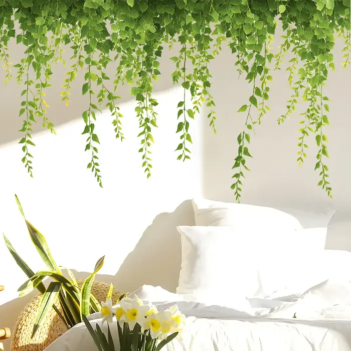 Nouvelle Simulation plante de vigne verte bande