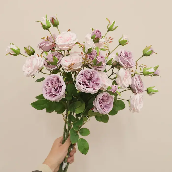 Fausses roses écologiques à longue tige