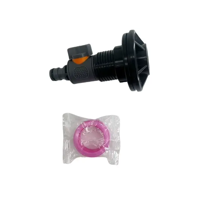 Connecteur de réservoir d'eau en PVC avec ruban adhésif 3/4, raccord rapide, vanne droite, outils de