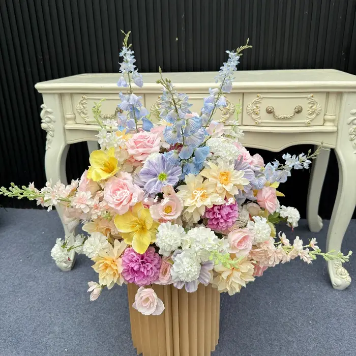 Fleurs Artificielles pour Décoration de Mariage, Boules de Fleurs en Soie pour Vitrines, Centres de