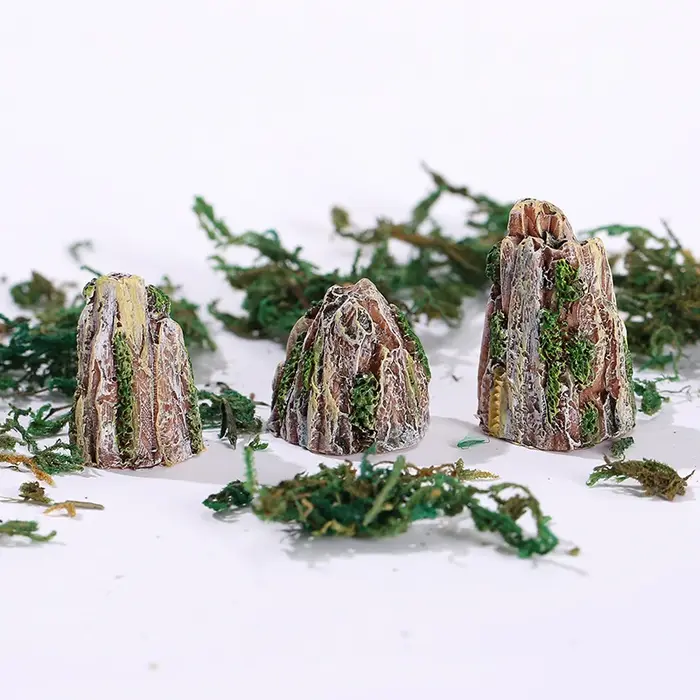 1 pièce Mini-ornements de montagne miniatures pour bonsaï
