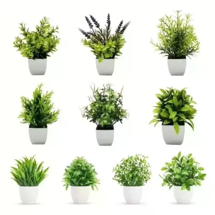 Plantes artificielles avec feuillage réaliste et sans entretien