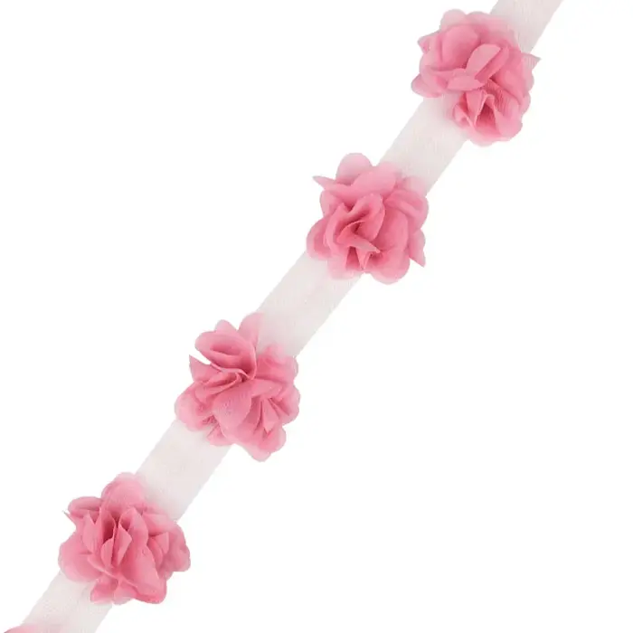 Fleurs en mousseline de soie 3D