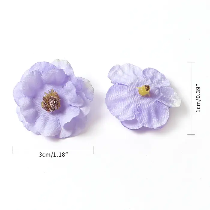 Têtes de fleurs de marguerite multicolores 3cm