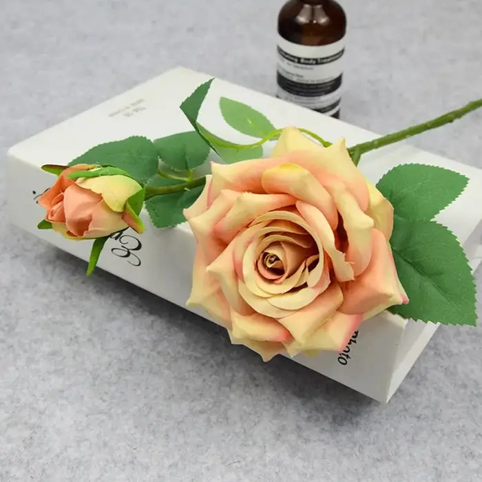 Fleurs artificielles grandes Roses en soie, nouveau Vase de branche magnifique pour la décoration de
