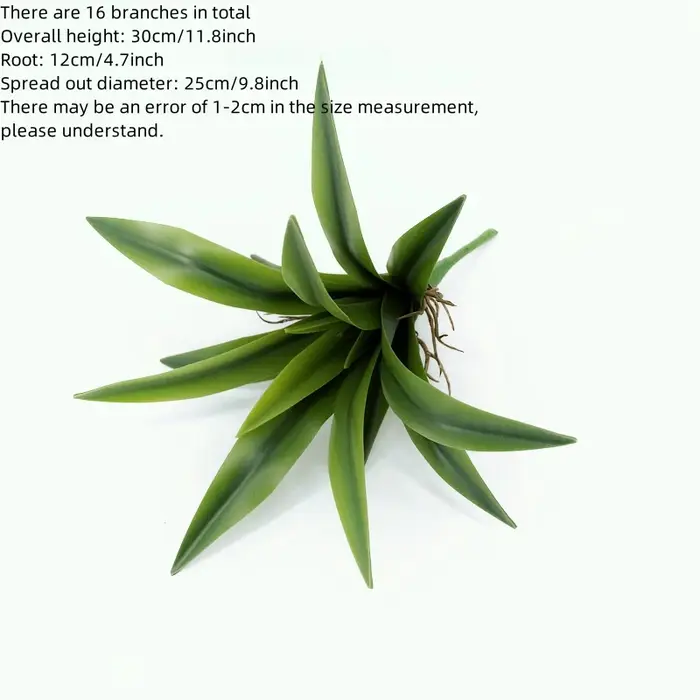 15/16/24 feuilles sensation réaliste orchidée artificielle herbe verte Chlorophytum plantes bricolag