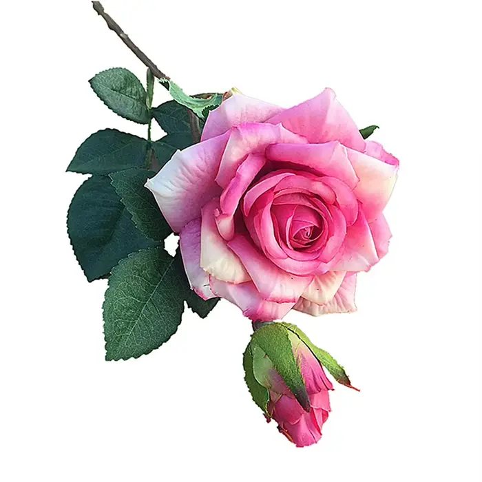Fleurs artificielles grandes Roses en soie