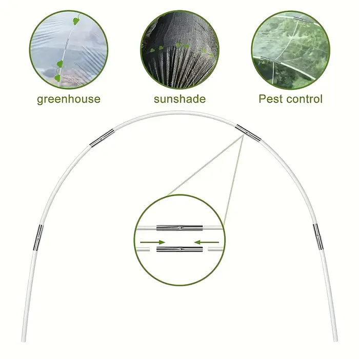 Arceaux de serre pour projets DIY ou tunnels végétaux larges