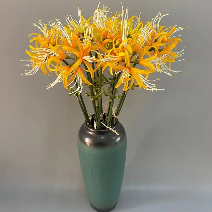 Branche de fleur Higanbana artificielle 60cm