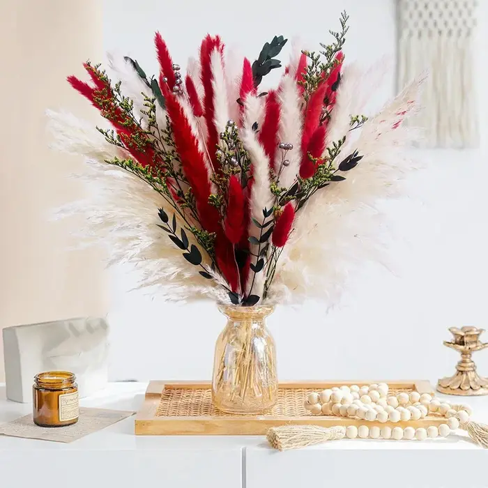 Bouquet de fleurs séchées de noël