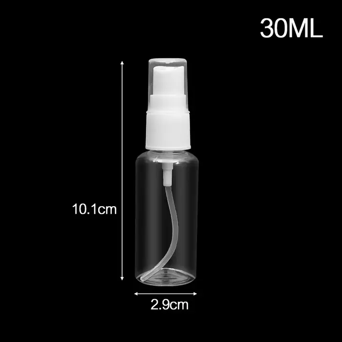 Flacon pulvérisateur Portable en plastique transparent