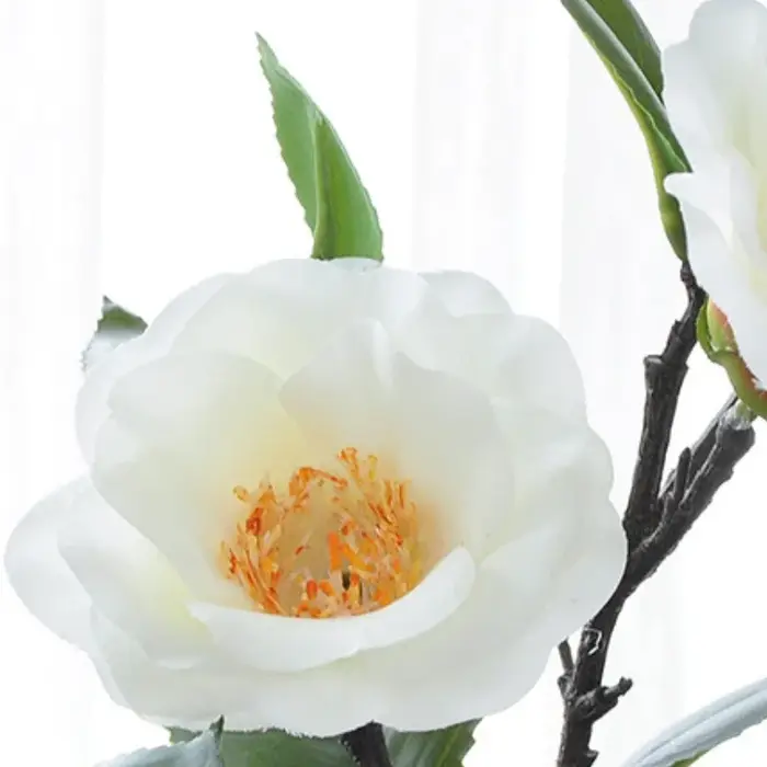 DIA 9CM camélia artificielle chinoise Zen salon de thé Arrangement floral décoration de la maison