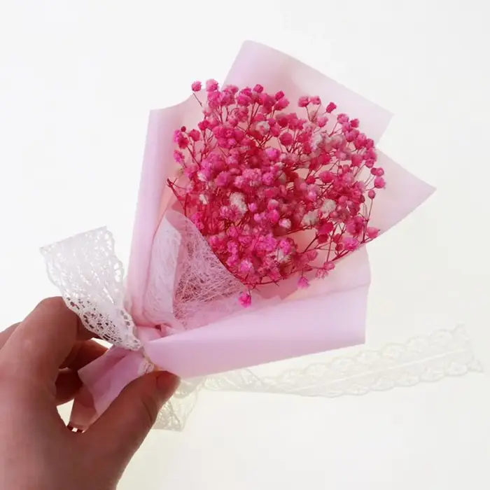 Fleurs séchées de gypsophile pour cadeaux