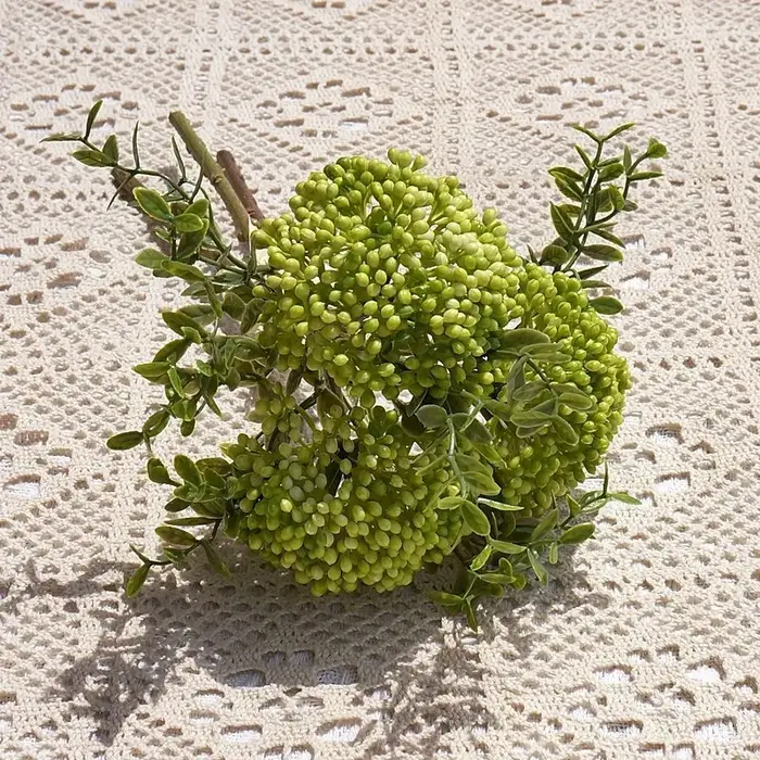 Hortensia et raisins d'avoine de 11 pouces, fleur artificielle pour décoration de maison, accessoire