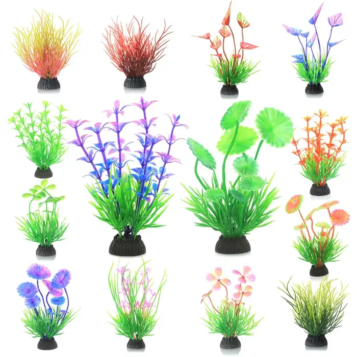 Plantes sous-marines artificielles en plastique
