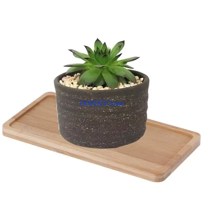 Plateau Pot fleur en bambou 367A