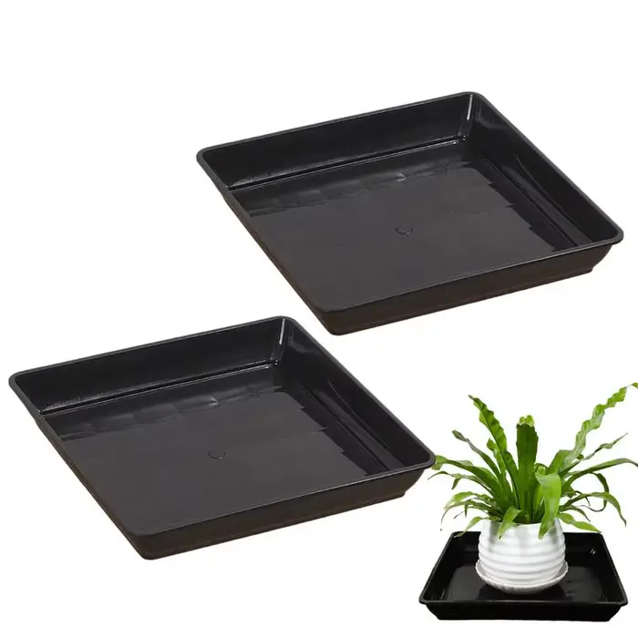 Soucoupe à plantes carrée, Pot de fleur Durable, plateau robuste pour intérieur et extérieur, Pot de