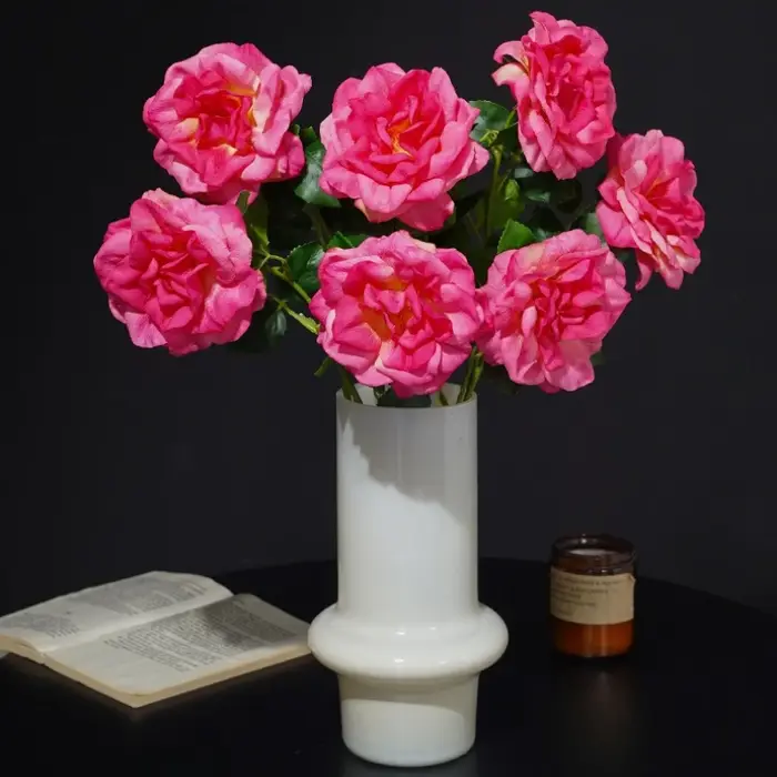 12 pièces de fleurs artificielles de haute qualité
