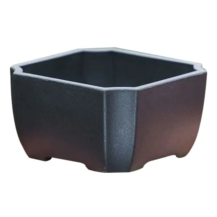 Pot de fleurs créatif en plastique imitation argile violette