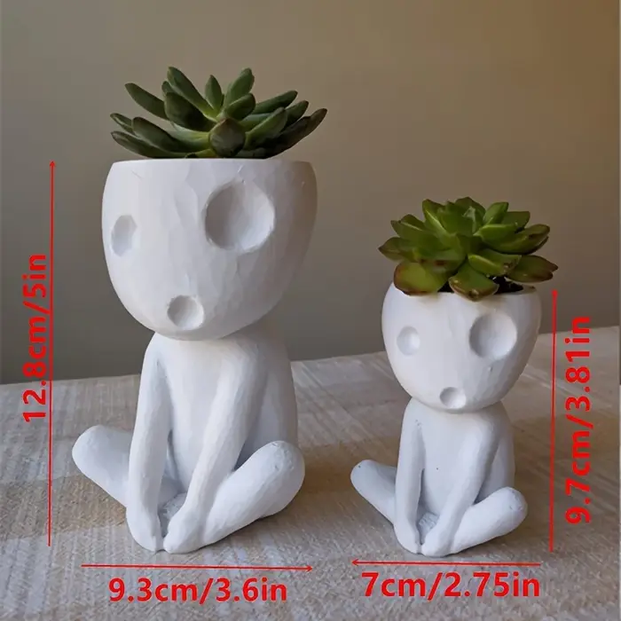 Pot de user inage Kodama pour Plantes d'Nik, Elfes des Arbres Kawaii, Petit Support de Plante à Air, Pots de Fleurs