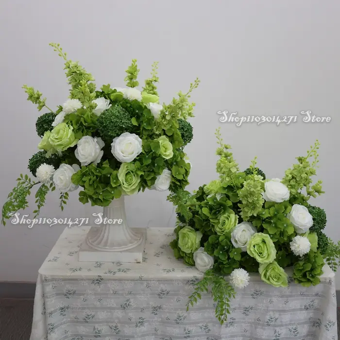 Hortensia Rose verte 80/70/50cm