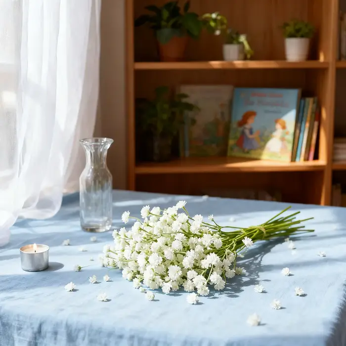 Bouquet de fleurs artificielles Gypsophila