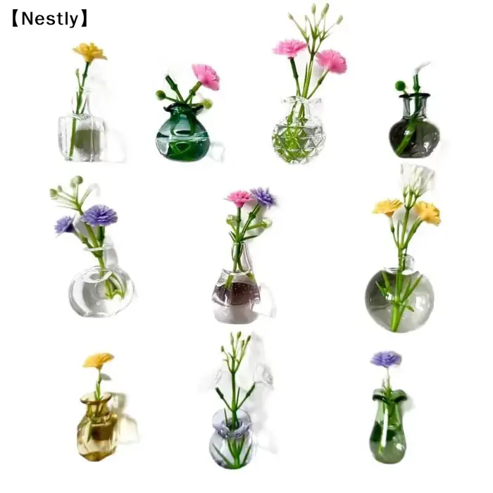 Mini-vases magnétiques pour réfrigérateur