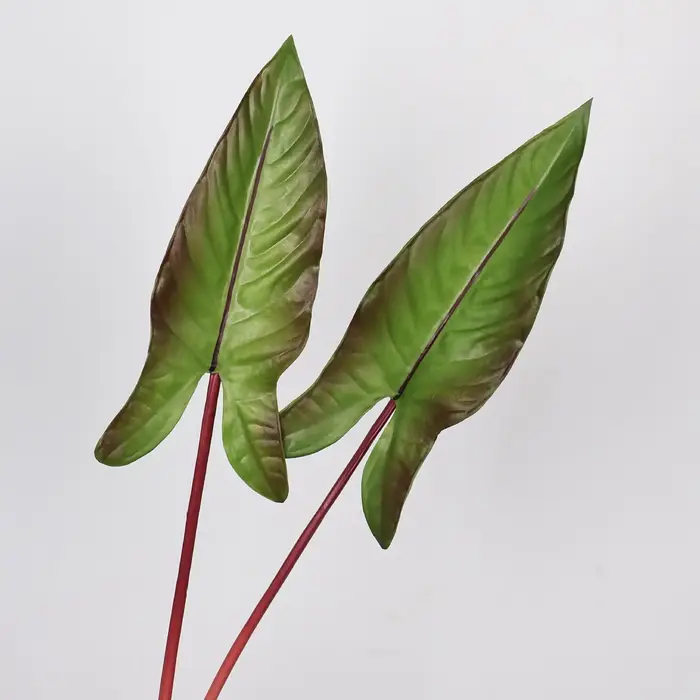 Feuille d'alocasie artificielle de 31 pouces
