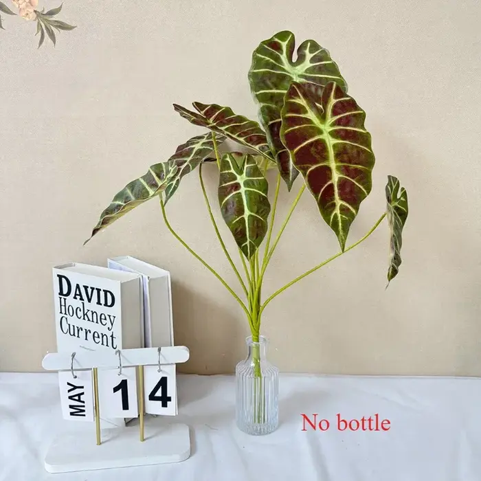 Plantes vertes artificielles décoratives pour mariage, fausse fleur de feuilles, décoration d'audito