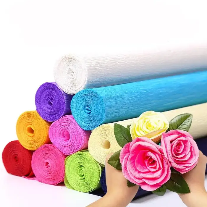 Papier pansement froissé pour emballage de fleurs