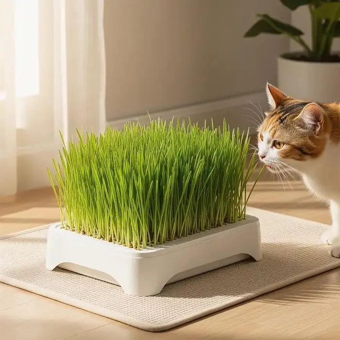 Bac de culture hydroponique pour herbe à chat, pot de semis de blé sans terre, dispositif hydroponique pour herbe pour chatons, pot de culture horticole
