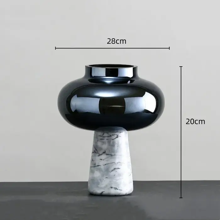 Vase en verre marbré pour la décoration de la maison