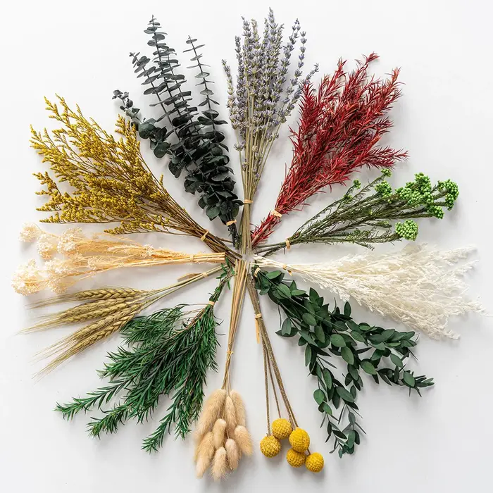 Bouquet de fleurs séchées fait main, kit de bricolage, lavande parfumée, eucalyptus, décoration de v