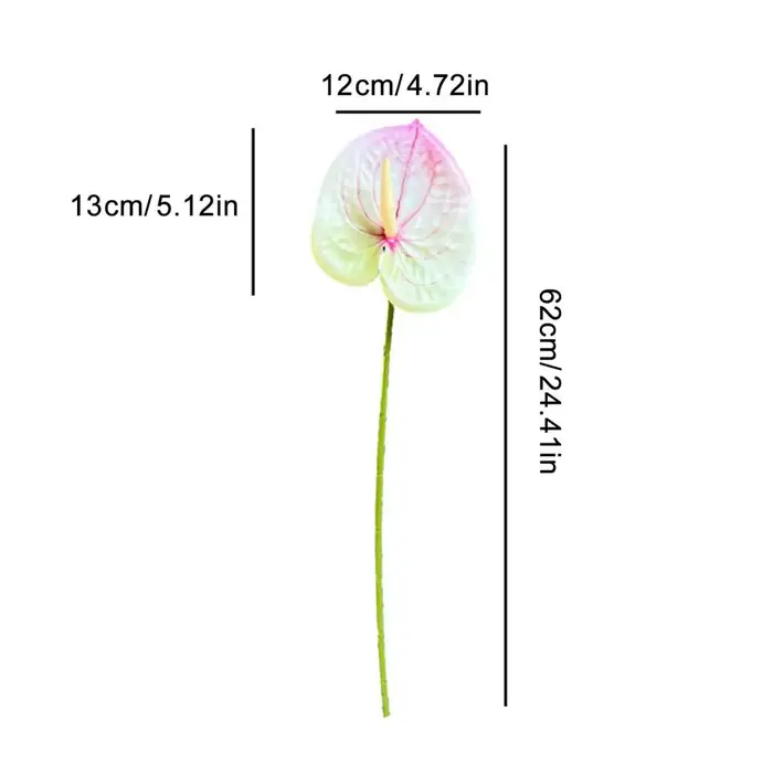Fleur d'Anthurium Artificielle 62 cm