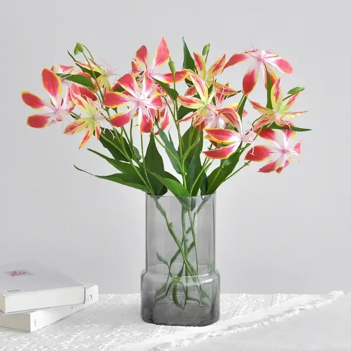 Fleur Artificielle de Lys Flamme de 77cm