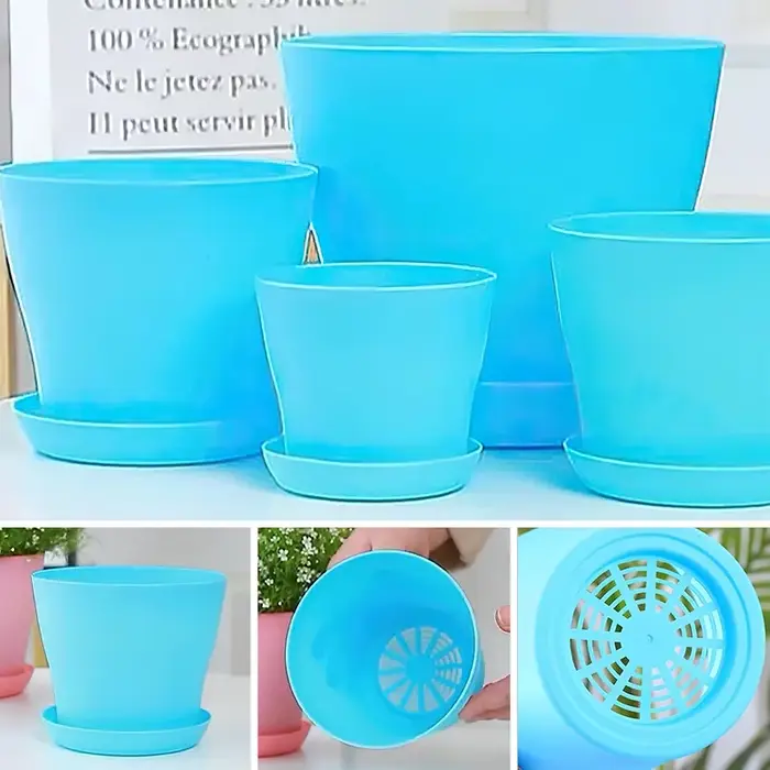 Pot de fleur rond jardinières couleur bonbon plantes succulentes Pot bureau
