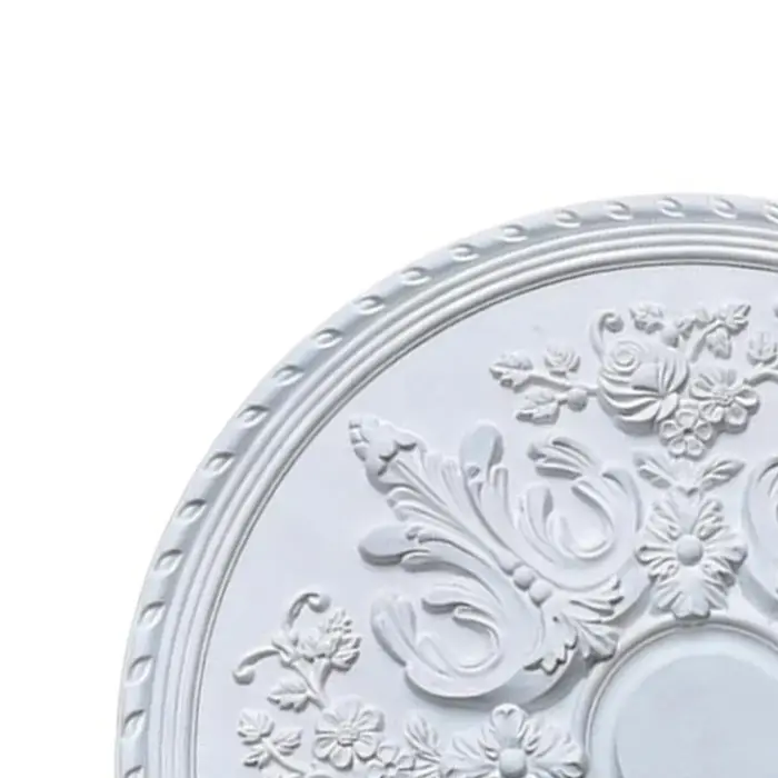 Médaillon de plafond sculpté floral de 60 cm